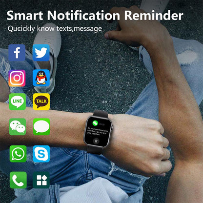 Slimme Horloge Bloedglucose Bloeddruk Hartslagmonitor Fitness Tracker