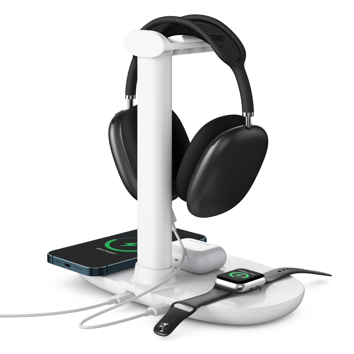 4-in-1 Draadloos Oplaadstation voor Smartphone en Accessoires