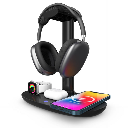 4-in-1 Draadloos Oplaadstation voor Smartphone en Accessoires
