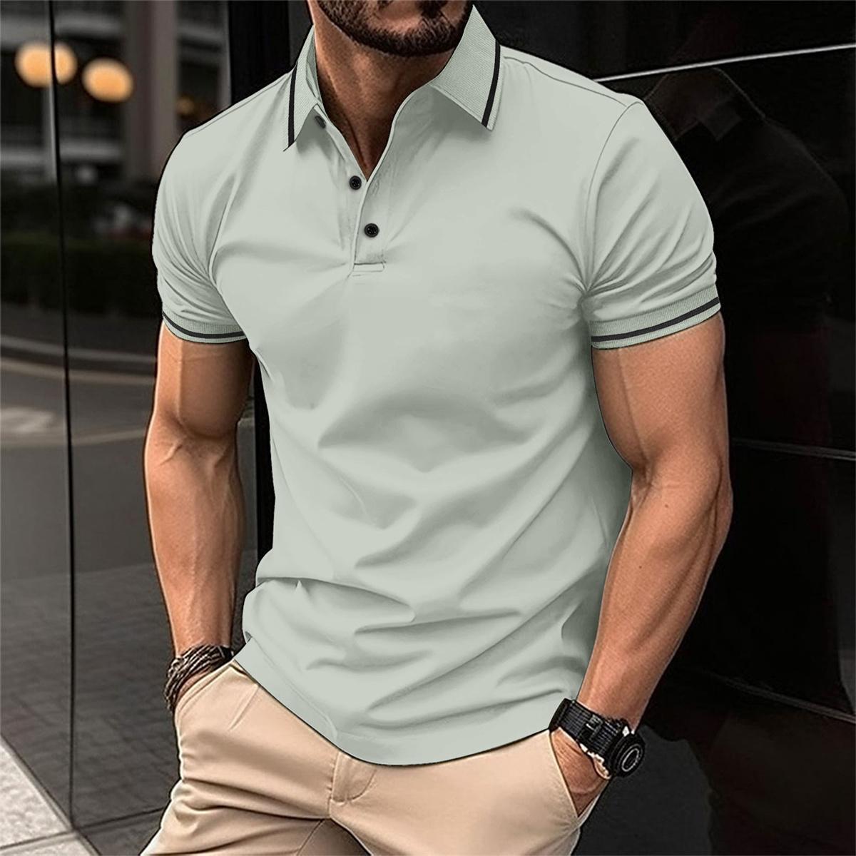 Korte Mouw Polo Hemd Heren – Stijlvol Poloshirt Katoen voor Casual en Sportief Gebruik