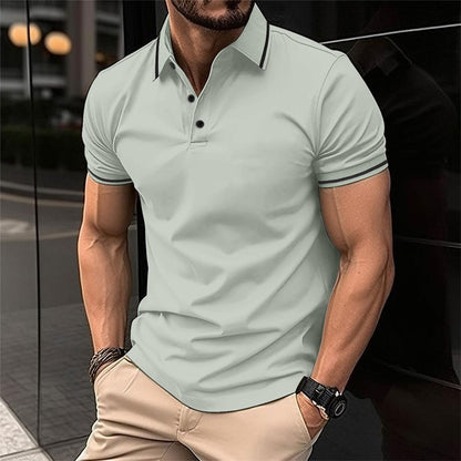 Korte Mouw Polo Hemd Heren – Stijlvol Poloshirt Katoen voor Casual en Sportief Gebruik