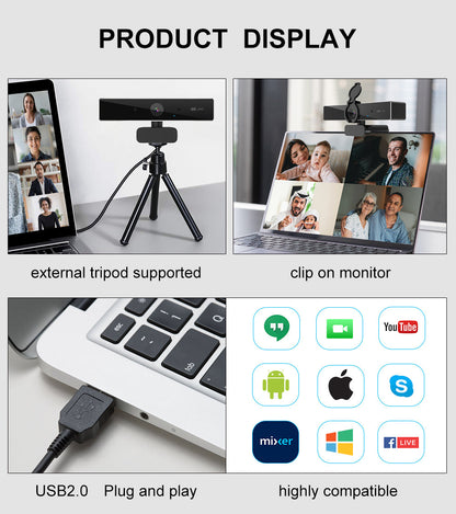 4K Ultra Hoge Resolutie Webcam