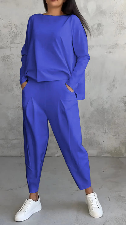 Dames shirt en broek set – Lange mouwen casual outfit voor elke gelegenheid