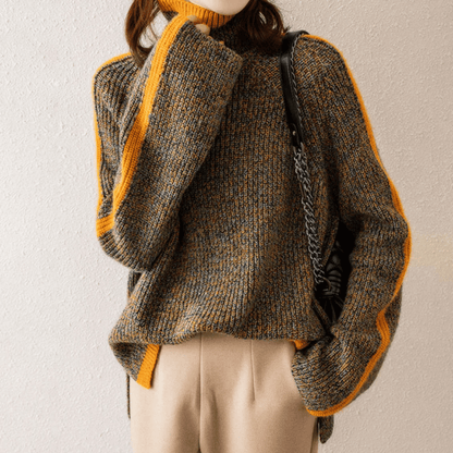Trui Dames Gebreid met Col – Comfortabele en Stijlvolle Trui voor Herfst