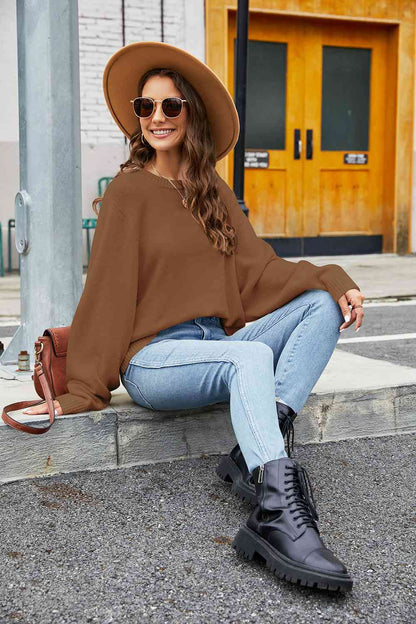 Ronde hals trui dames – Klassieke gebreide trui voor casual en elegante looks