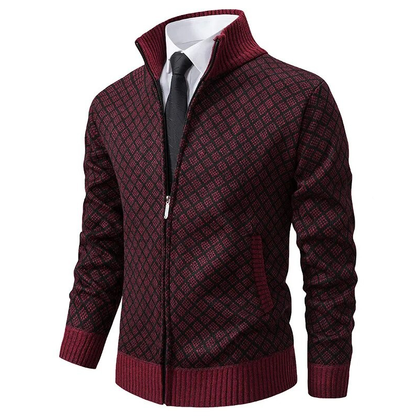 Heren Trui Col – Warme gebreide trui met col voor casual en formele stijl