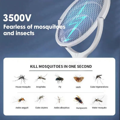 5 in 1 Bug Zapper Racket Oplaadbaar Insectenbestrijdingsapparaat