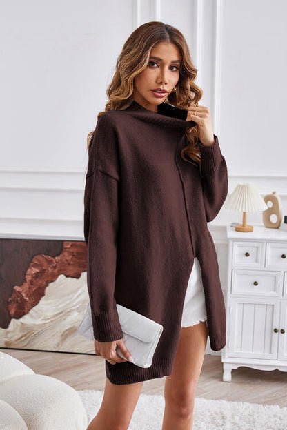 Dames Trui Ronde Hals – Trendy Gebreide Trui voor Herfst en Winter
