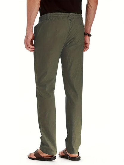 Broek voor heren met trekkoord – Comfortabele casual broek met elastische taille