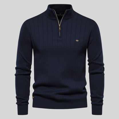 Heren Trui met Rits – Comfortabele en Stijlvolle Trui voor Herfst en Winter