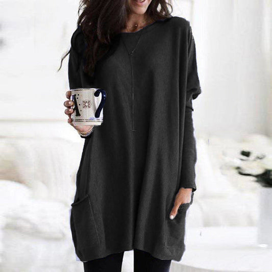 Pullover dames – Comfortabele trui met zakken en trendy ontwerp