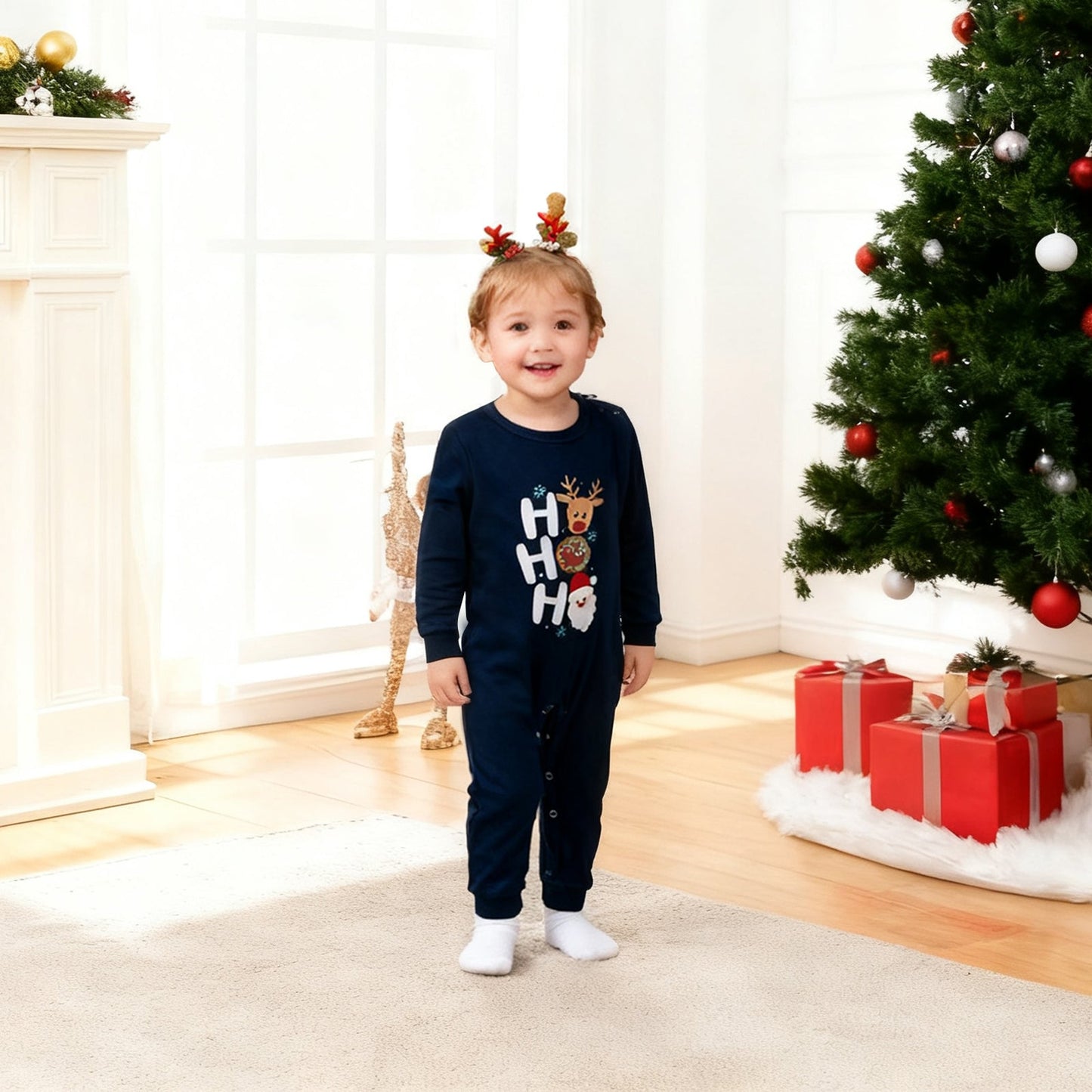 Gezins Pyjama Set Kerst Slaapkleding