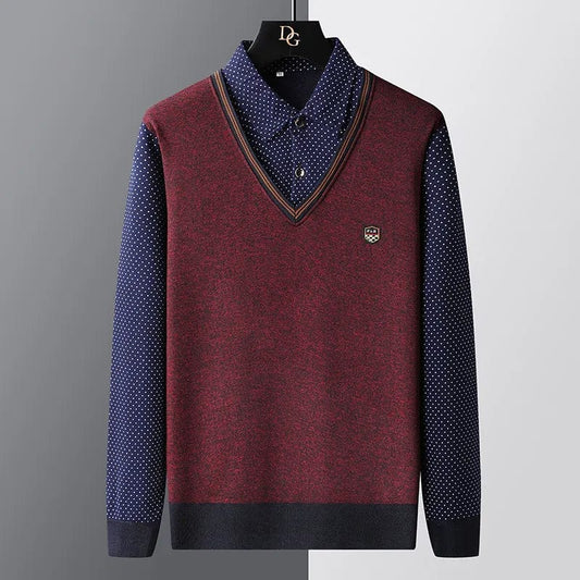 Heren Polo trui – Stijlvolle gebreide trui voor mannen in katoen en casual design