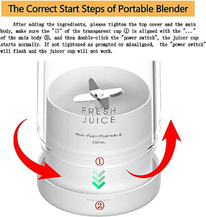 Draagbare USB Blender Persoonlijke Mixer Smoothies Shakes