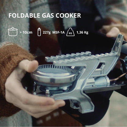 Campingfornuis Gas Butaanbrandstof 3000 Watt Draagbaar RVS