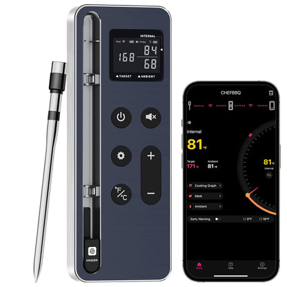 Bluetooth Vleesthermometer Digitale Draadloze Kookthermometer