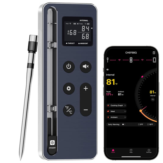 Bluetooth Vleesthermometer Digitale Draadloze Kookthermometer