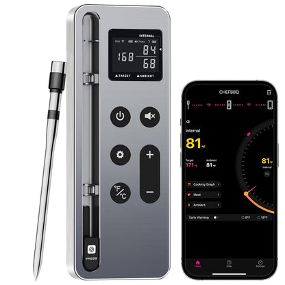 Bluetooth Vleesthermometer Digitale Draadloze Kookthermometer