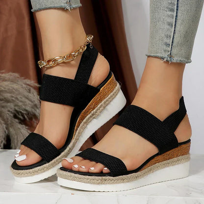 Comfortabele Orthopedische Sandalen voor Vrouwen – Sleehak Sandalen met Steun