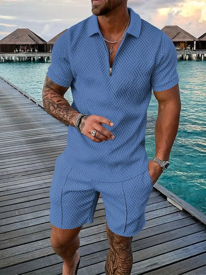 Poloshirt en Shorts voor Heren - Comfortabele Kleding voor Zomer en Vrije Tijd