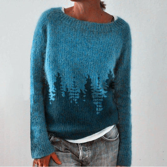 Retro Dames Pullover – Comfortabele en Stijlvolle Trui voor Herfst