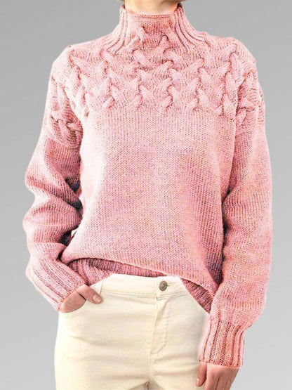 Trui voor dames – Elegante gebreide trui met lange mouwen en zachte stof
