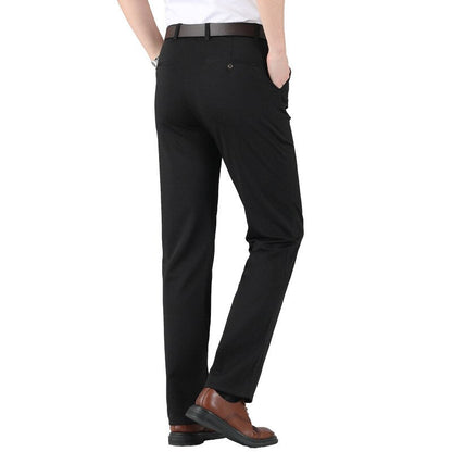 Elastische Pakbroek Heren – Hoge Taille, Comfortabele en Stijlvolle Broek voor Casual en Formele Gelegenheden