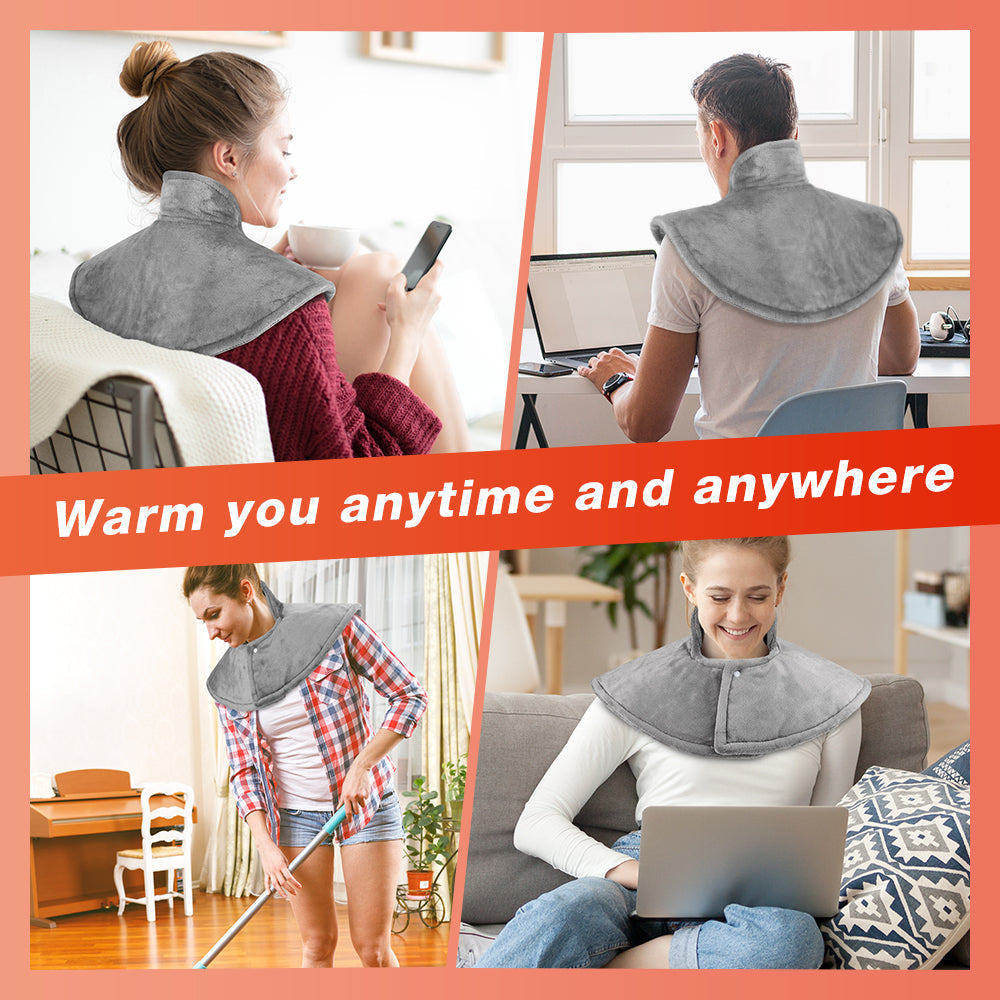 Elektrisch Verwarmingskussen Schouder Nek Therapie Wrap