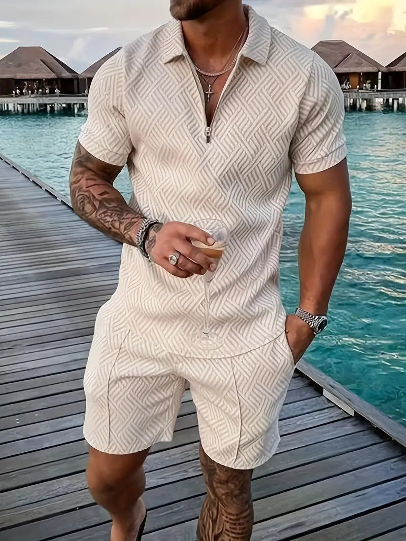 Poloshirt en Shorts voor Heren - Comfortabele Kleding voor Zomer en Vrije Tijd