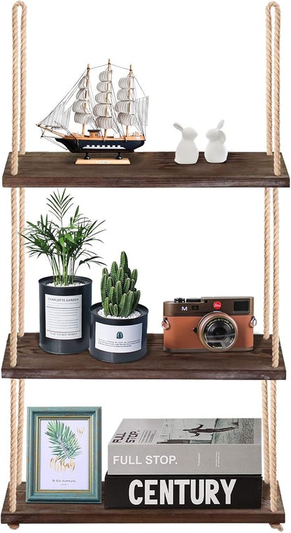 Wandplank 3-laags Hangend voor Planten Decoratie Binnen