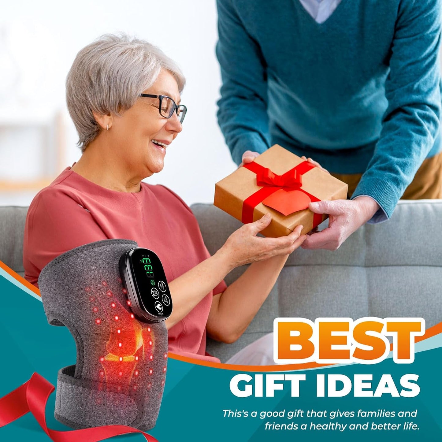 Knieondersteuning Infrarood Roodlichttherapie 660nm 850nm