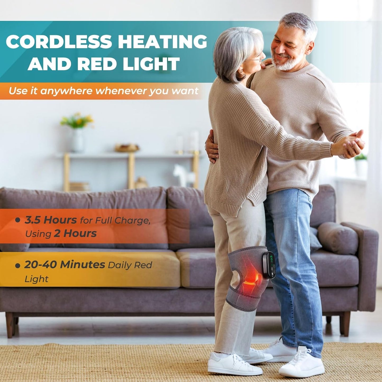 Knieondersteuning Infrarood Roodlichttherapie 660nm 850nm