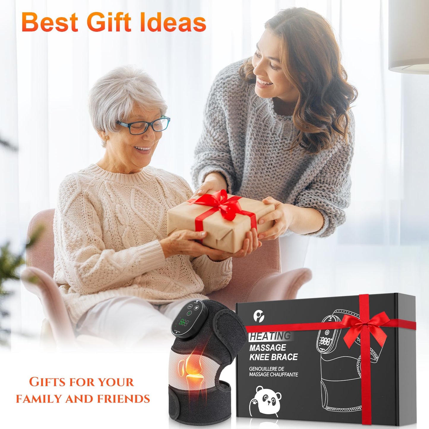 Elektrische Knie Massager met Warmte 2-in-1 apparaat