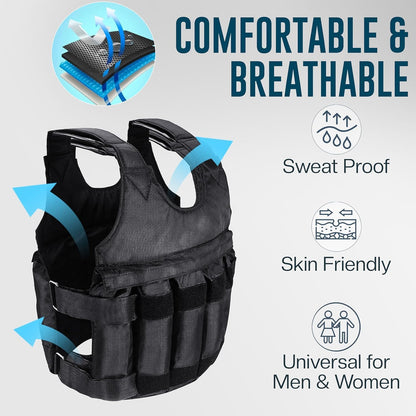 Gewichtsvest 5Kg 10Kg 20Kg voor Training