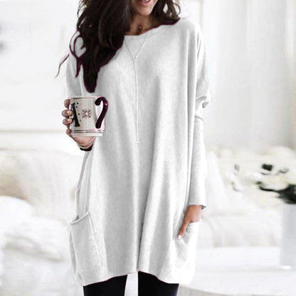 Pullover dames – Comfortabele trui met zakken en trendy ontwerp