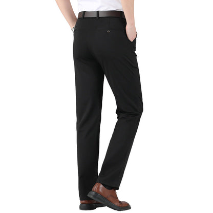 Elastische Pakbroek Heren – Hoge Taille, Comfortabele en Stijlvolle Broek voor Casual en Formele Gelegenheden