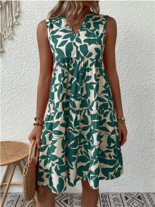Zomerjurk dames – Elegante jurk met bloemenprint, luchtig en comfortabel
