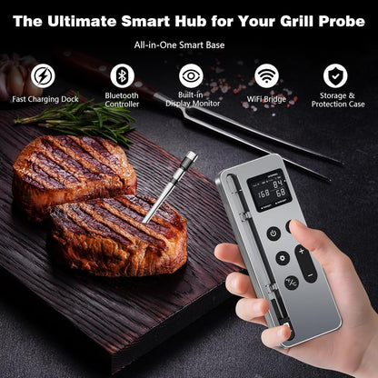 Bluetooth Vleesthermometer Digitale Draadloze Kookthermometer