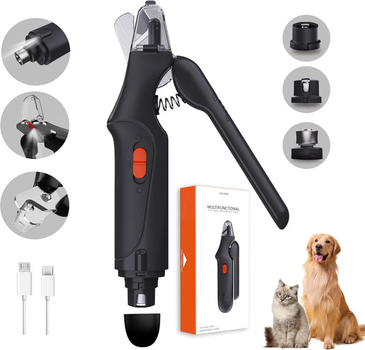 Hond Nagelknipper Trimmer USB Oplaadbaar LED Licht