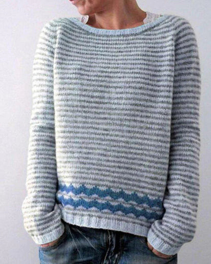 Retro Dames Pullover – Comfortabele en Stijlvolle Trui voor Herfst