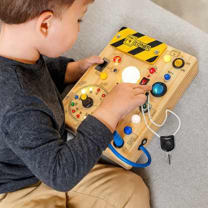 Houten Peutervoel Drukbord Speelgoed Montessori