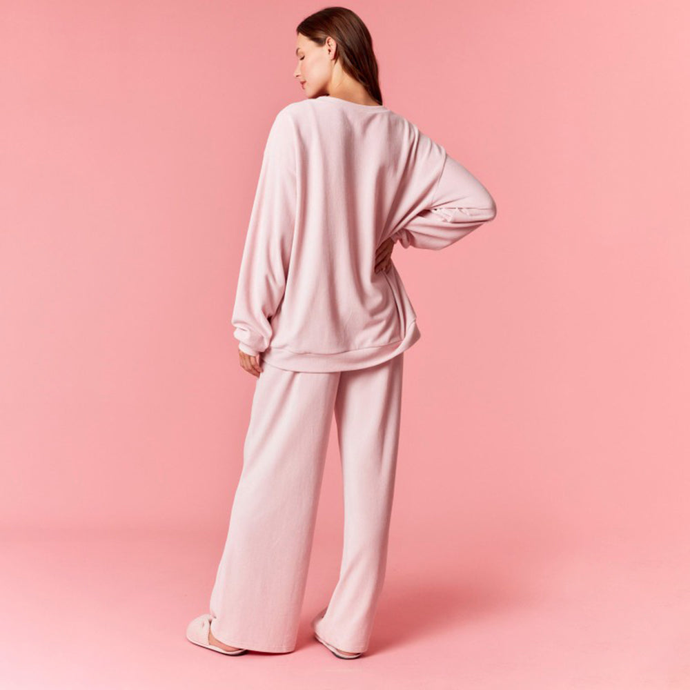 Dames Pyjama Set Pullover en Broek Kerst