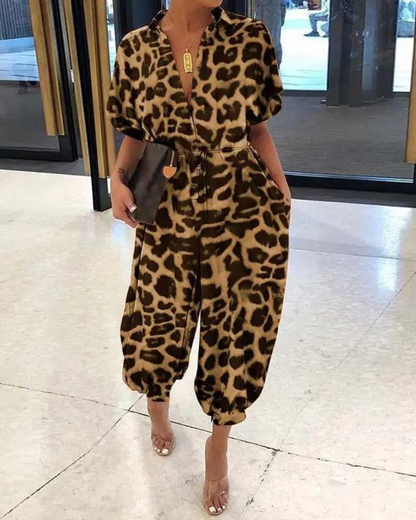 Jumpsuit dames - Elegante knoopspitzenriem met trendy ontwerp voor feesten