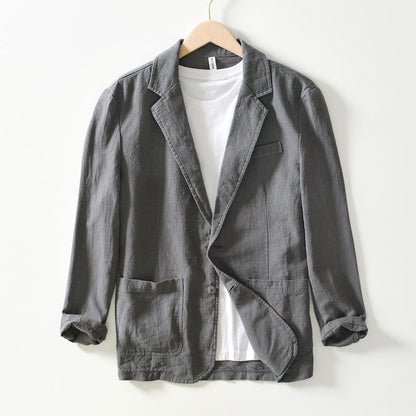 Blazer heren – Modieuze blazer met twee knopen en slim fit design