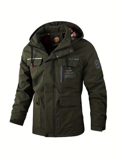 Windbreaker heren – Waterdichte jack met meerdere zakken en ademend ontwerp