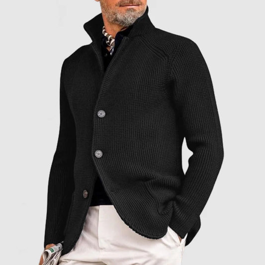 Heren Trui – Comfortabele Strickjacke van Wol voor Casual en Formeel