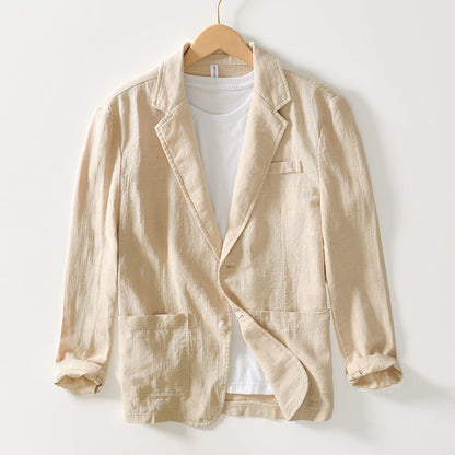 Blazer heren – Modieuze blazer met twee knopen en slim fit design