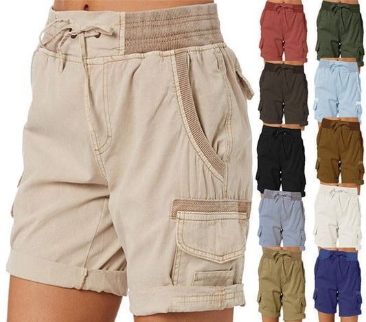 Korte cargo shorts dames – Utility shorts met zakken en comfortabele pasvorm