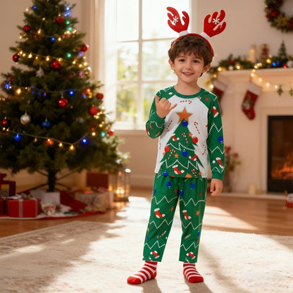 Kerst Pyjama Kinderen met Sokken en Haarband