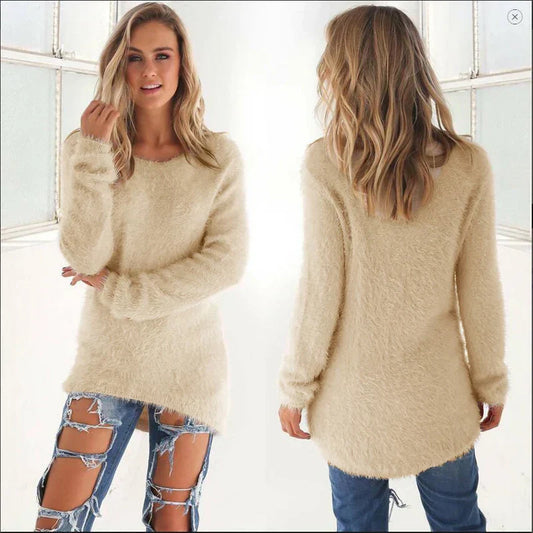 Dames Trui Stijlvol – Comfortabele Gebreide Trui voor Herfst en Winter